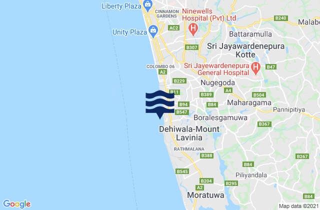Colombo District, Sri Lanka潮水