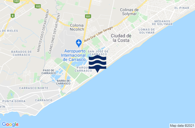 Colonia Nicolich, Uruguay潮水