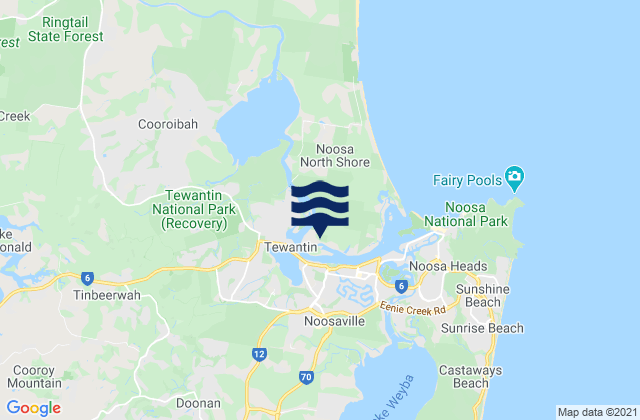 Cooroibah, Australia潮水