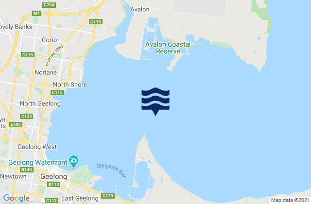 Corio Bay, Australia潮水