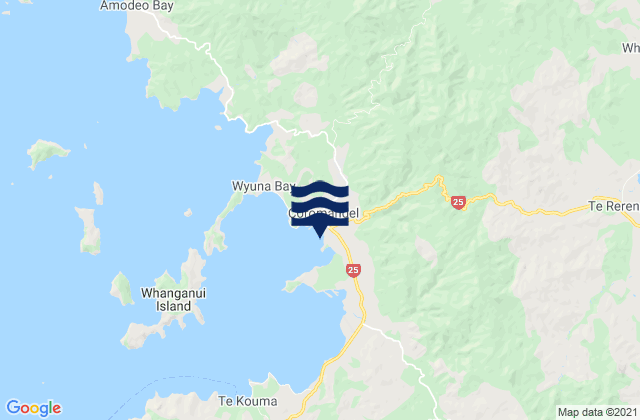 Coromandel, New Zealand潮水