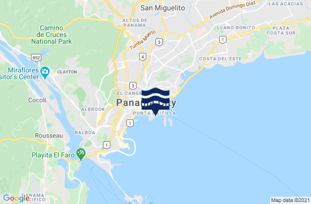 Corregimiento San Francisco, Panama潮水