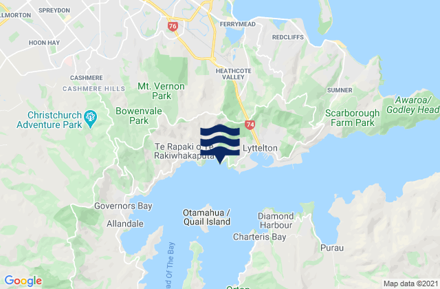 Corsair Bay, New Zealand潮水