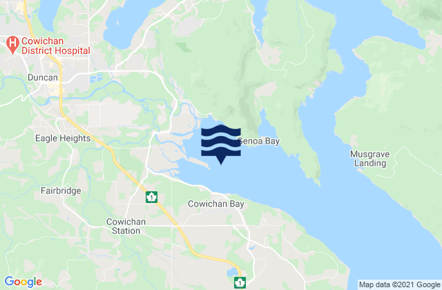 Cowichan Bay, Canada潮水