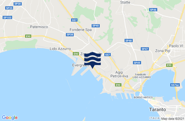 Crispiano, Italy潮水