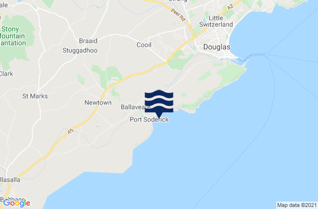 Crosby, Isle of Man潮水