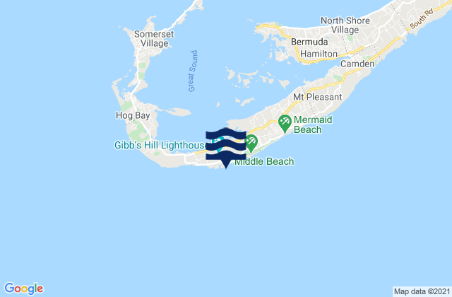Cross Bay Beach, Bermuda潮水