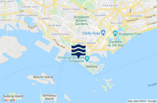 Cruise Bay, Singapore潮水