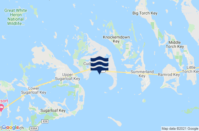 Cudjoe Key (Cudjoe Bay), United States潮水