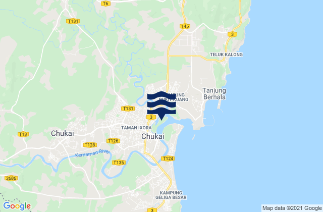 Cukai, Malaysia潮水