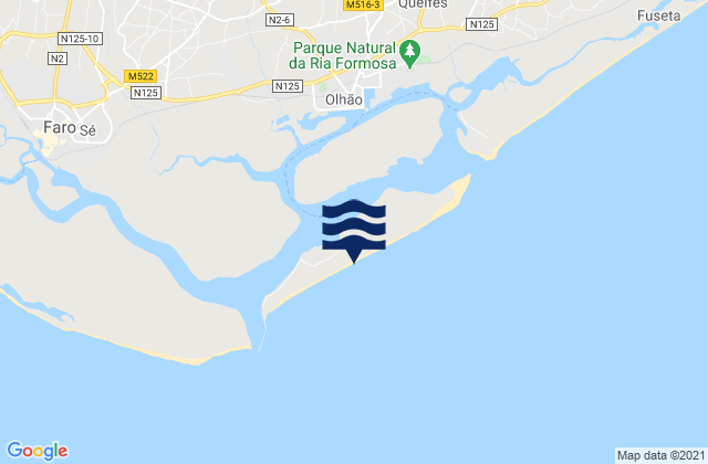 Culatra, Portugal潮水