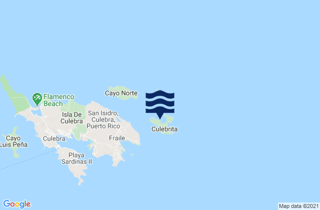 Culebrita Island, Puerto Rico潮水