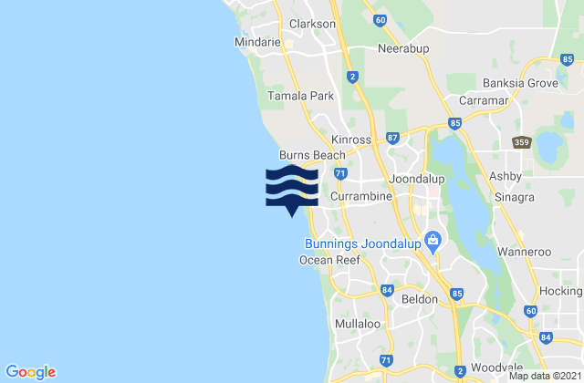 Currambine, Australia潮水