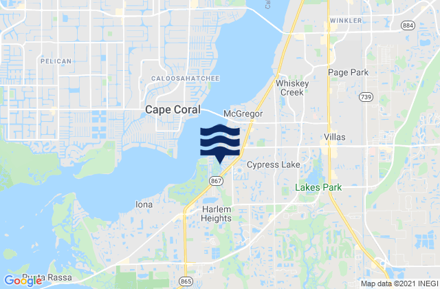 Cypress Lake, United States潮水
