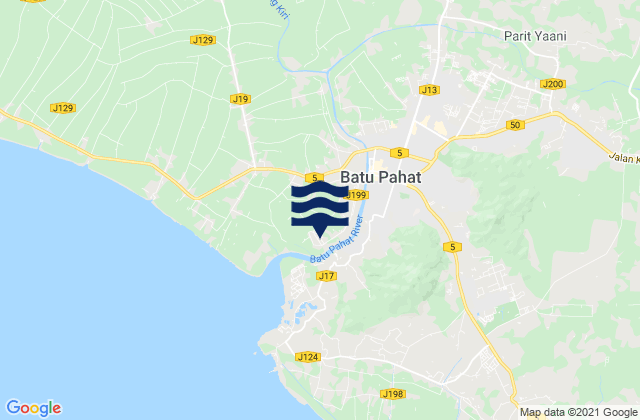 Daerah Batu Pahat, Malaysia潮水