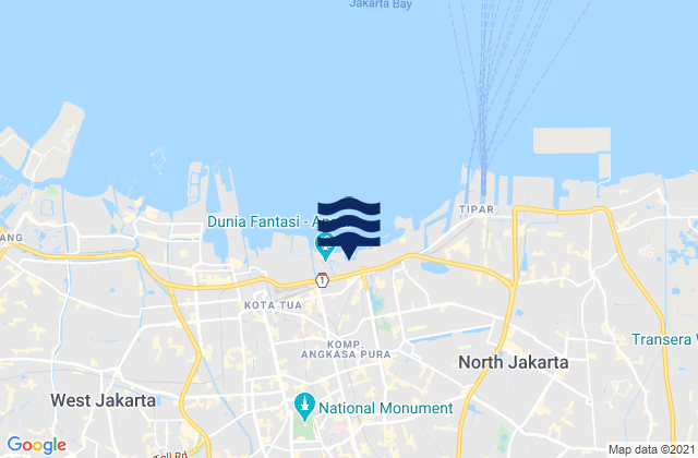 Daerah Khusus Ibukota Jakarta, Indonesia潮水