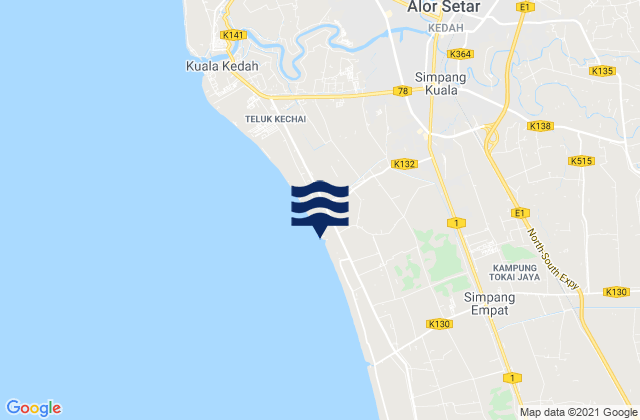 Daerah Kota Setar, Malaysia潮水
