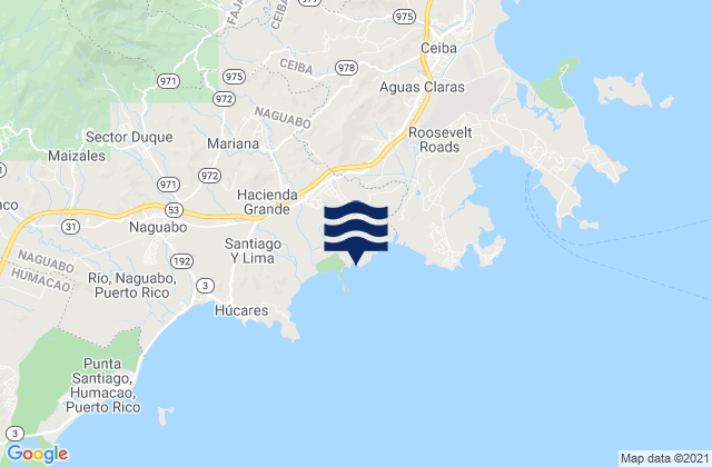 Daguao Barrio, Puerto Rico潮水