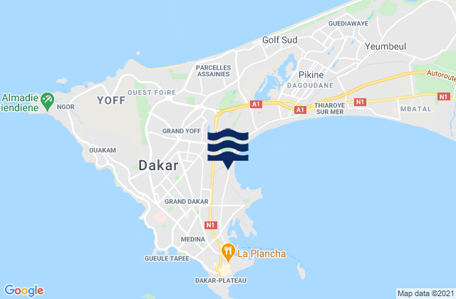 Dakar Department, Senegal潮水