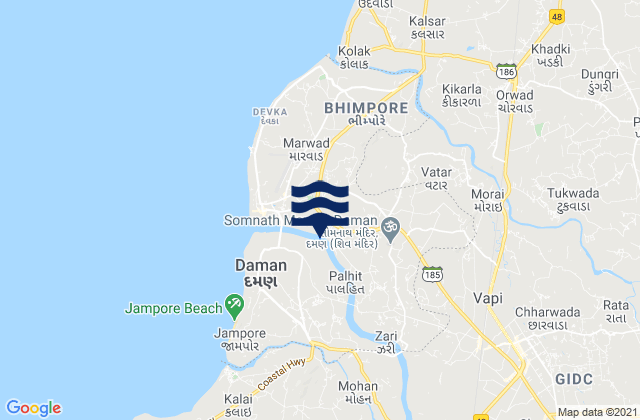 Daman District, India潮水
