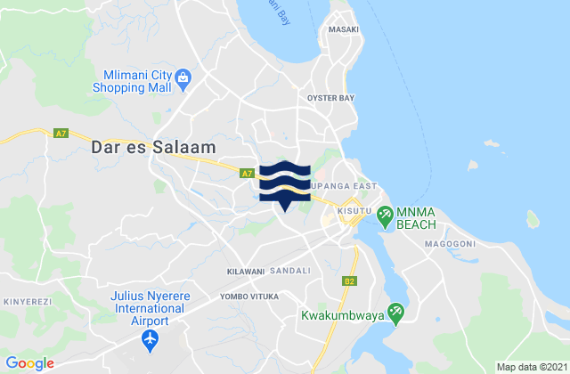 Dar es Salaam Region, Tanzania潮水