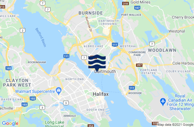 Dartmouth, Canada潮水