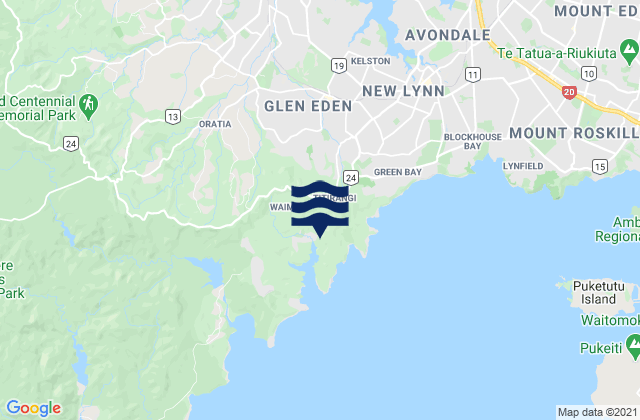Davies Bay, New Zealand潮水