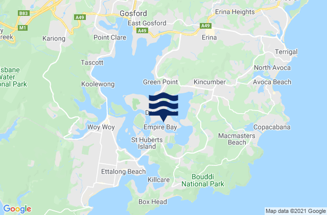 Davistown, Australia潮水