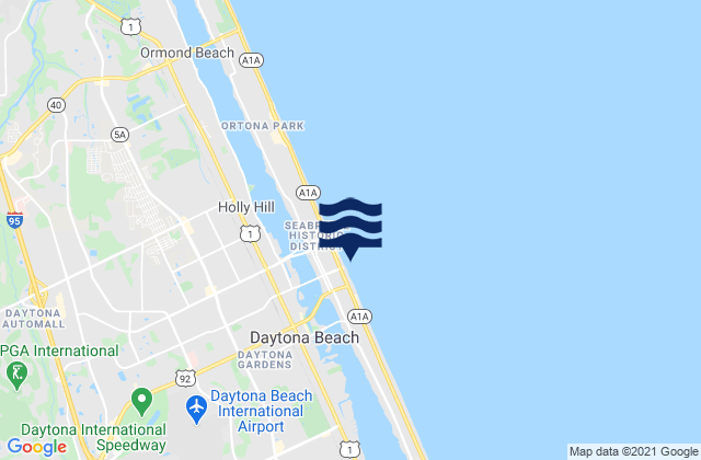 Daytona Beach (Ocean), United States潮水