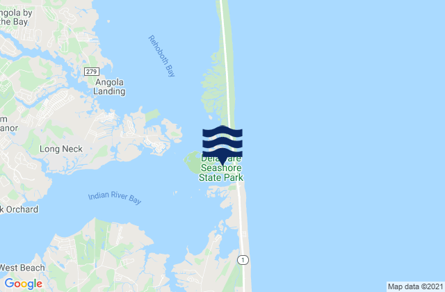 Delaware Seashore State Park, United States潮水