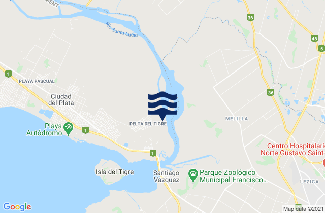 Delta del Tigre, Uruguay潮水