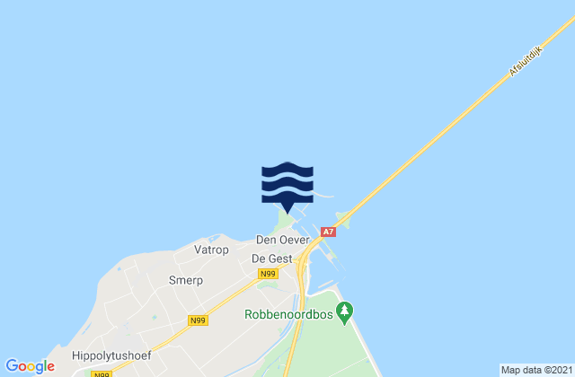 Den Oever, Netherlands潮水