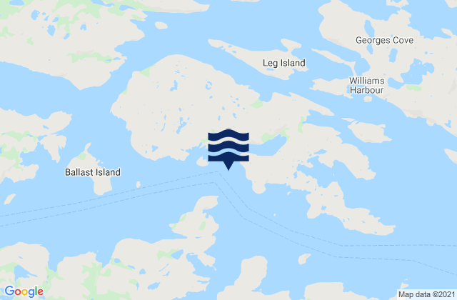 Denbigh Island, Canada潮水