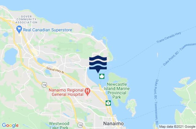 Departure Bay, Canada潮水
