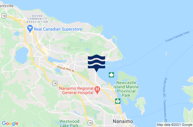 Departure Bay, Canada潮水