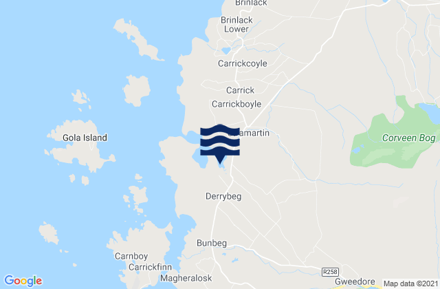 Derrybeg, Ireland潮水
