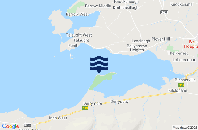 Derrymore Island, Ireland潮水