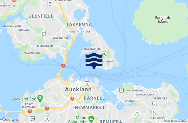 Devonport Naval Base, New Zealand潮水