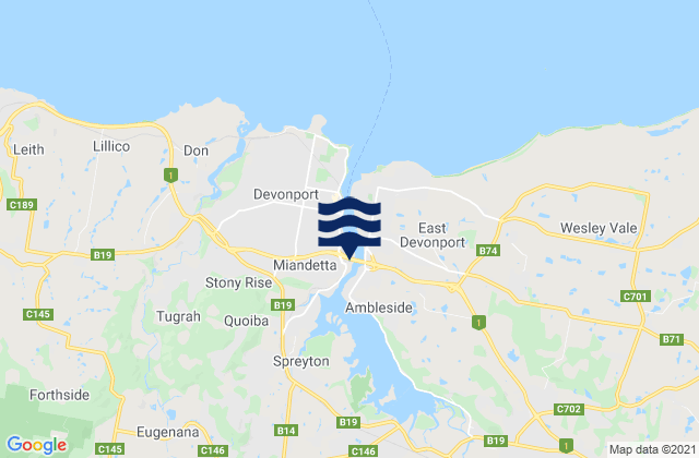 Devonport, Australia潮水