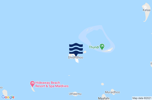 Dhidhdhoo, Maldives潮水