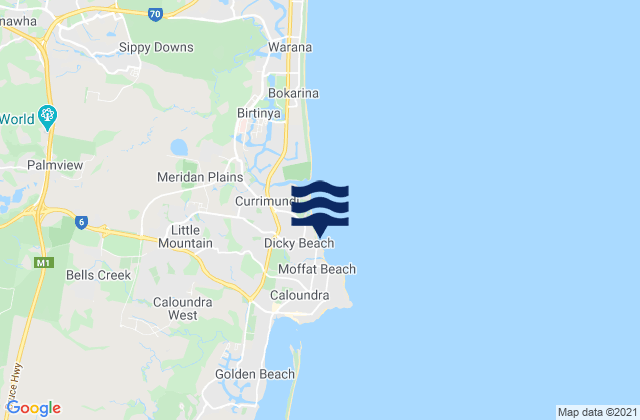 Dickey Beach, Australia潮水