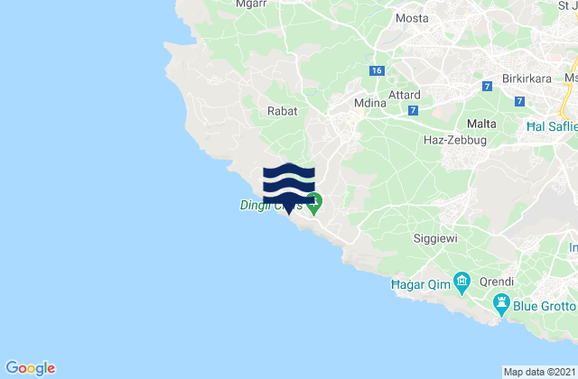 Dingli, Malta潮水