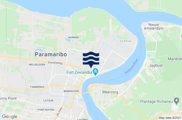 Distrikt Paramaribo, Suriname潮水