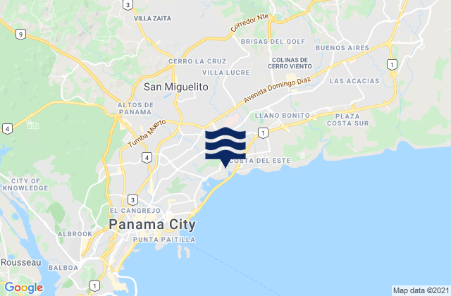 Distrito San Miguelito, Panama潮水
