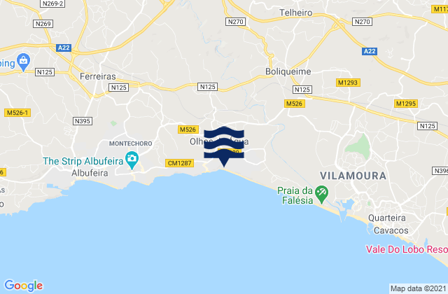 Distrito de Faro, Portugal潮水