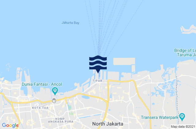Djakarta (tandjungpriok), Indonesia潮水