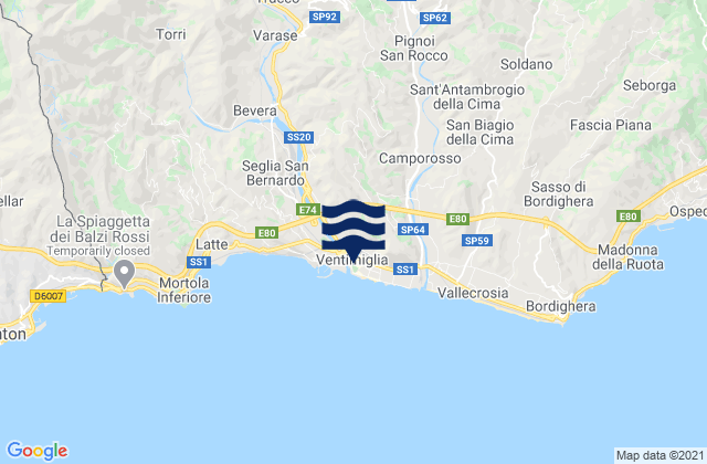 Dolceacqua, Italy潮水