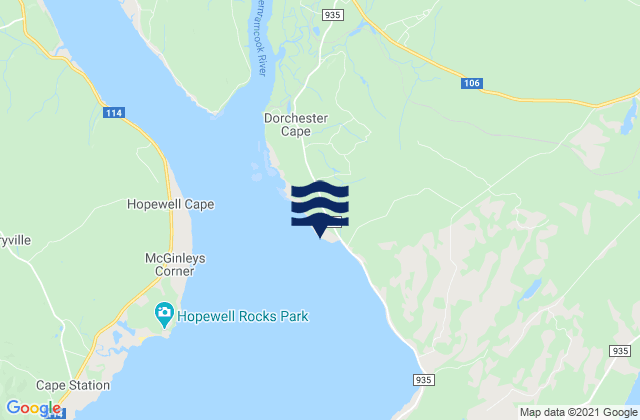 Dorchester Cape, Canada潮水