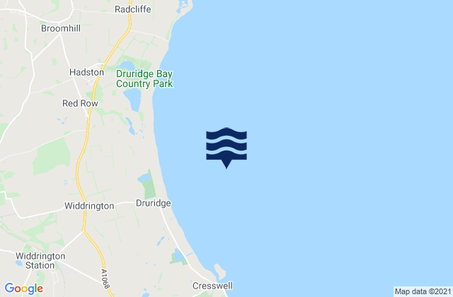 Druridge Bay, United Kingdom潮水