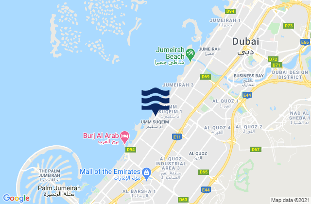 Dubai, United Arab Emirates潮水